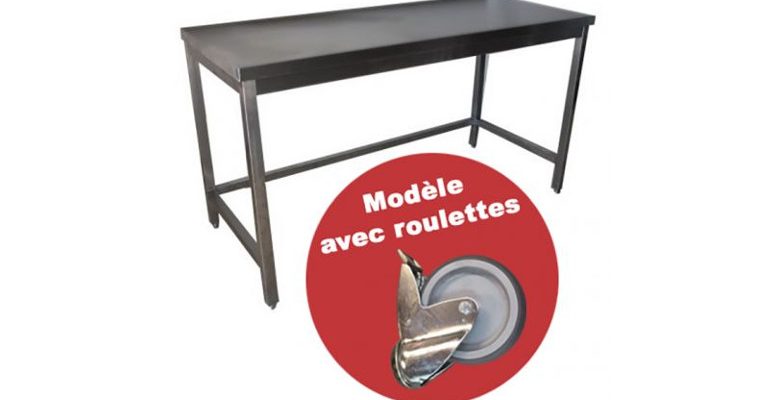 La table en inox pour une cuisine chic et propre