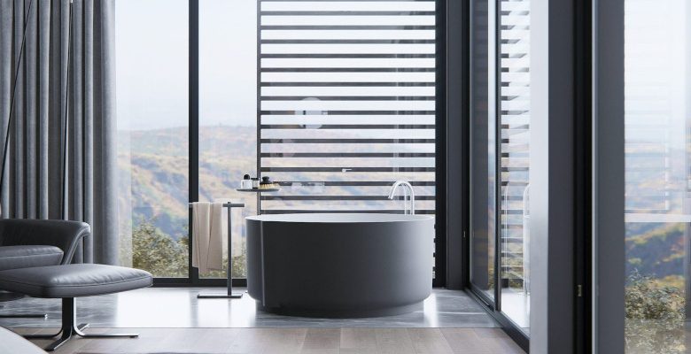 Salle de bain : jouez la carte rétro et design avec la baignoire-îlot